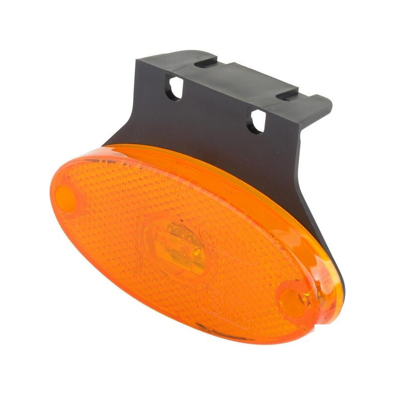 Lampa obrysowa LED, owalna, 12/24V pomarańczowa, przykręcana Waś