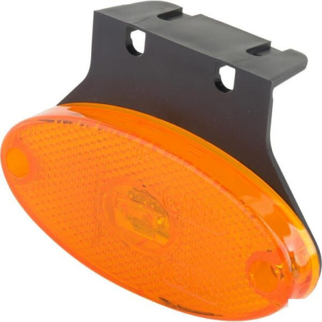 Lampa obrysowa LED, owalna, 12/24V pomarańczowa, przykręcana Waś