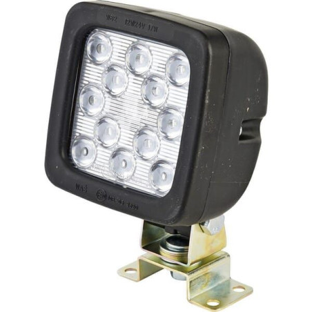 Lampa robocza LED, kwadratowa, 1750 lm 12/35V przezroczysta przykręcana 12 LED Waś