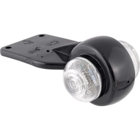 Lampa obrysowa LED, okrągła, 12/24V przezroczysta, przykręcana Waś