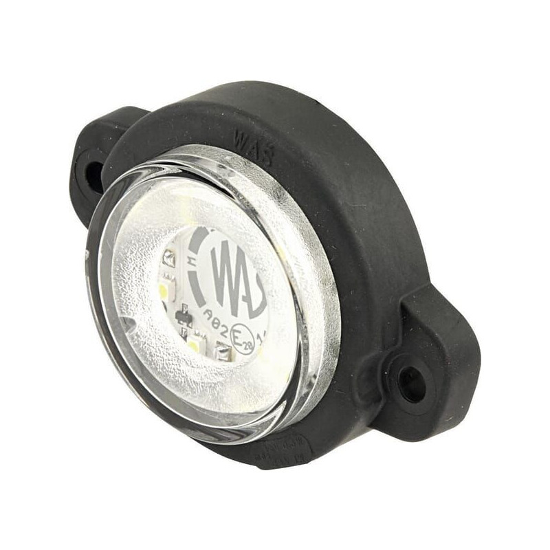 Lampa obrysowa LED, cytryna, 12/24V biała, przykręcana Waś