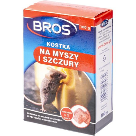 Kostka na myszy i szczury Bros 100g