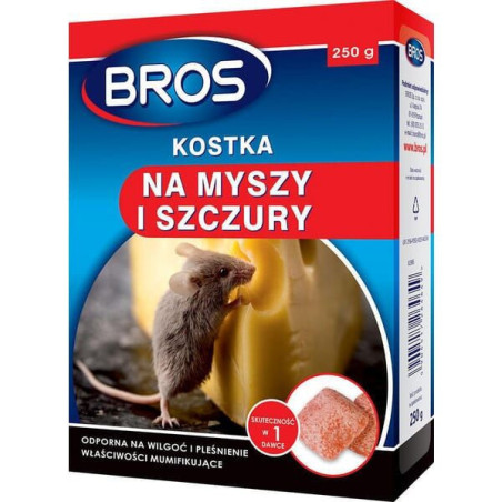 Kostka na myszy i szczury Bros 250g