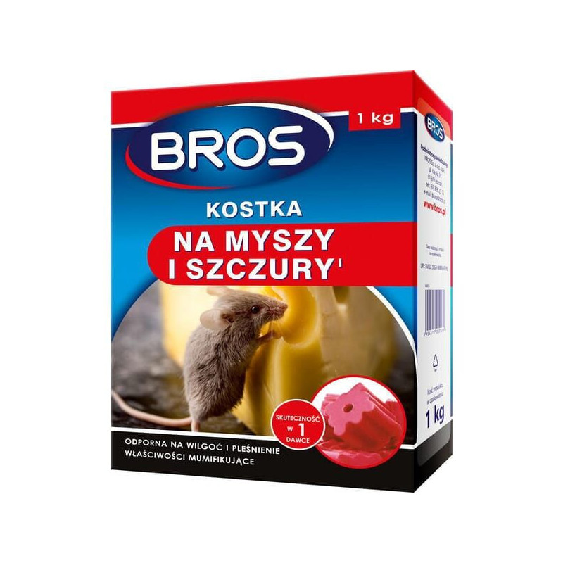 Kostka na myszy i szczury Bros 1kg