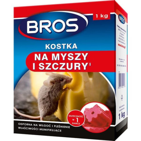 Kostka na myszy i szczury Bros 1kg