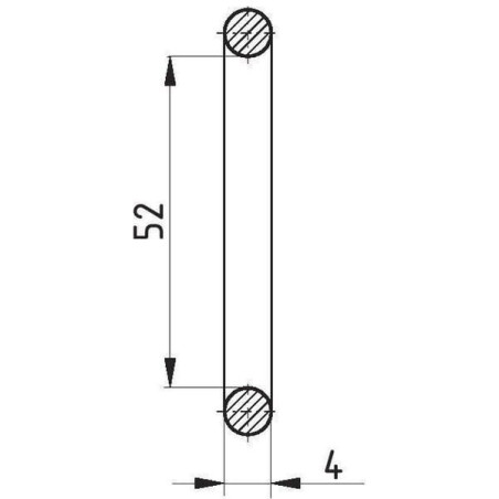 Pierścień oring, 52 x 4