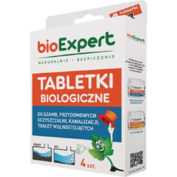 bioExpert musujące Tabletki do szamb i oczyszczalni 4 szt.