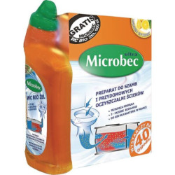 Microbec Ultra preparat do szamb i oczyszczalni ścieków 1kg + Microbec WC Bio Żel 500 ml