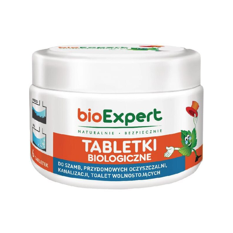 bioExpert musujące Tabletki do szamb i oczyszczalni 6 szt.