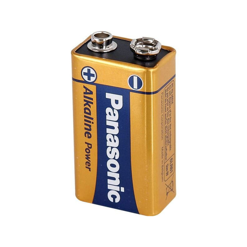 Bateria Alkaline Power Panasonic, 9V, 6LR61APB