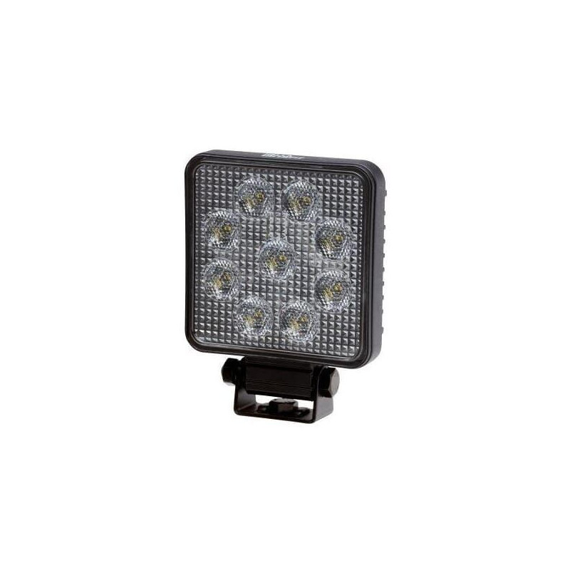 Lampa robocza, kwadratowa, 9 LED, 1000 lm 12/24V, ValueFit Hella