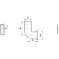 Przyłącze węża 90° pod nakrętke nasadową z pierścieniem uszczelniającym Arag, 20 mm