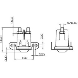 Przełącznik elektromagnetyczny clum 12V/50 o wysokiej wydajności