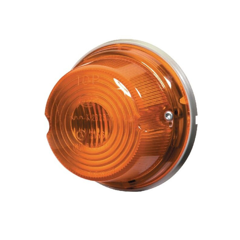 Lampa kierunkowskazu, 18W okrągła 12V pomarańczowa przykręcana Ø 80 mm Hella