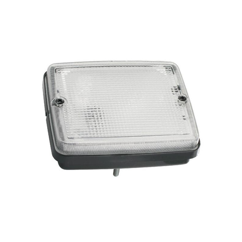 Lampa cofania, 12/24V białe światło przykręcana 139x63x117 mm płaska wtyczka Hella