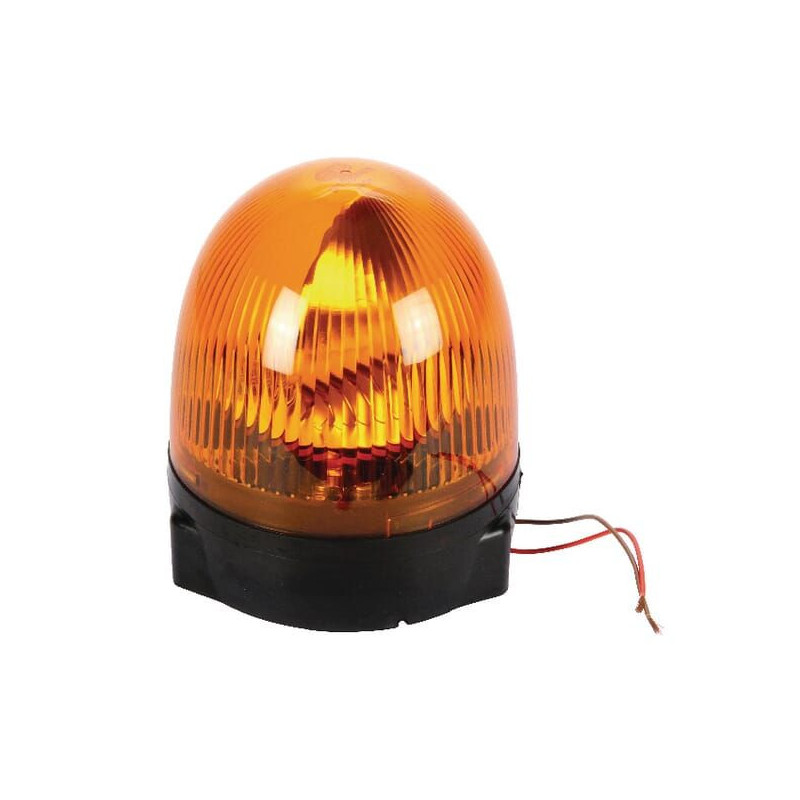 Lampa błyskowa halogenowa, obrotowa, 24V, pomarańczowa, na uchwyt, 158 mm, Rota Compact Hella