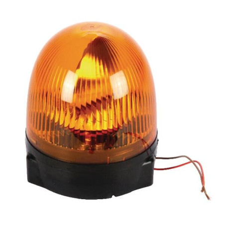 Lampa błyskowa halogenowa, obrotowa, 24V, pomarańczowa, na uchwyt, 158 mm, Rota Compact Hella