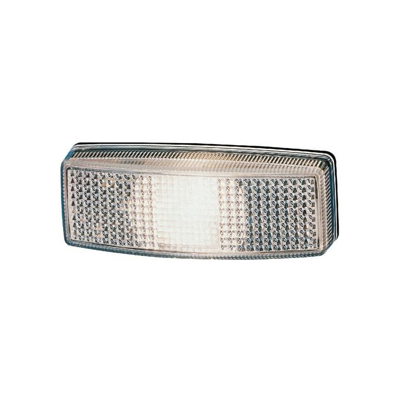 Lampa obrysowa 5W, prostokątna 12V biała przykręcana, 110x25x40 mm Hella