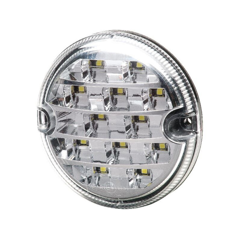 Lampa cofania LED, okrągła 10/30V przezroczysta przykręcana Ø 95 mm 17 LED Hella