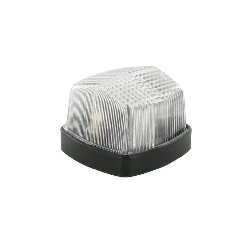 Lampa obrysowa 5W kwadratowa 12V przezroczysta/biała przykręcana 62x42x62 mm Hella