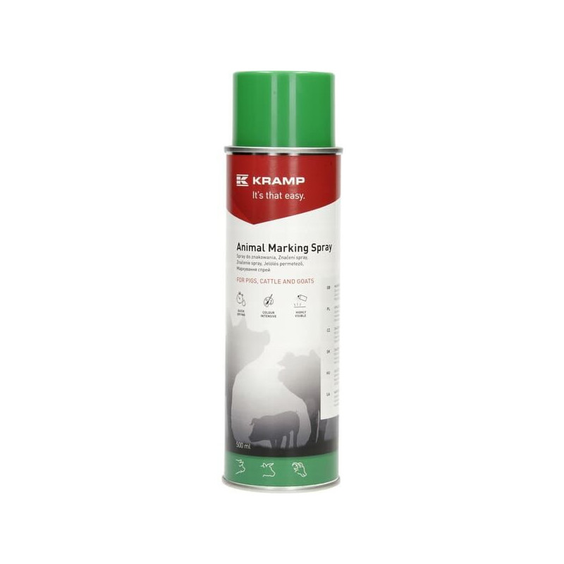 Spray do znakowania zwierząt Kramp, zielony 500 ml