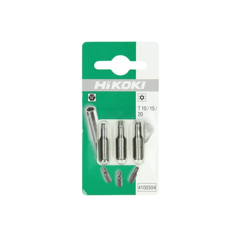 "Bity Torx 1/4"" T10/T15/T20 - 25 mm"