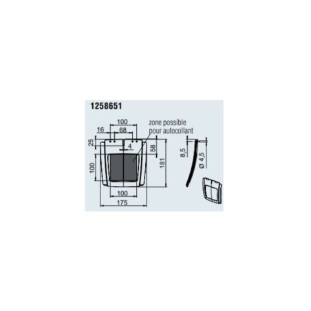 Chlapacz 200 mm BL RAL9017