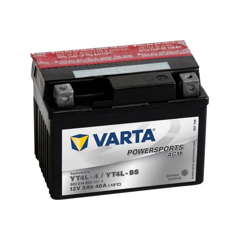 Akumulator 12V 3Ah 40A AGM Powersports VARTA