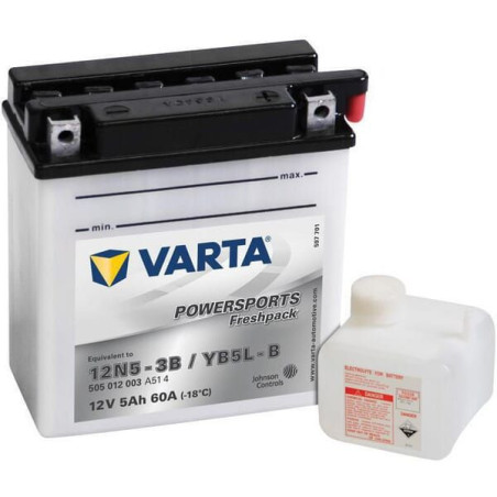 Akumulator 12V 5Ah 60A Powersports Freshpack VARTA