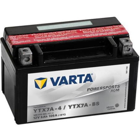 Akumulator 12V 6Ah 105A AGM Powersports VARTA