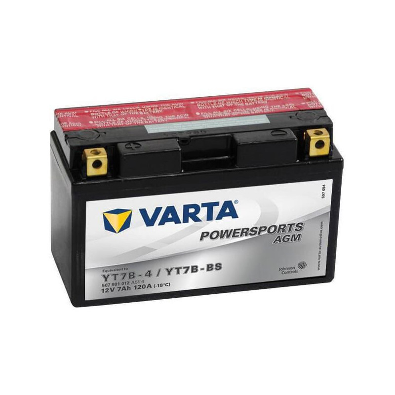 Akumulator 12V 7Ah 120A AGM Powersports VARTA