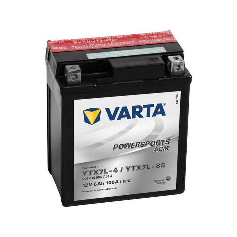 Akumulator 12V 6Ah 100A AGM Powersports VARTA