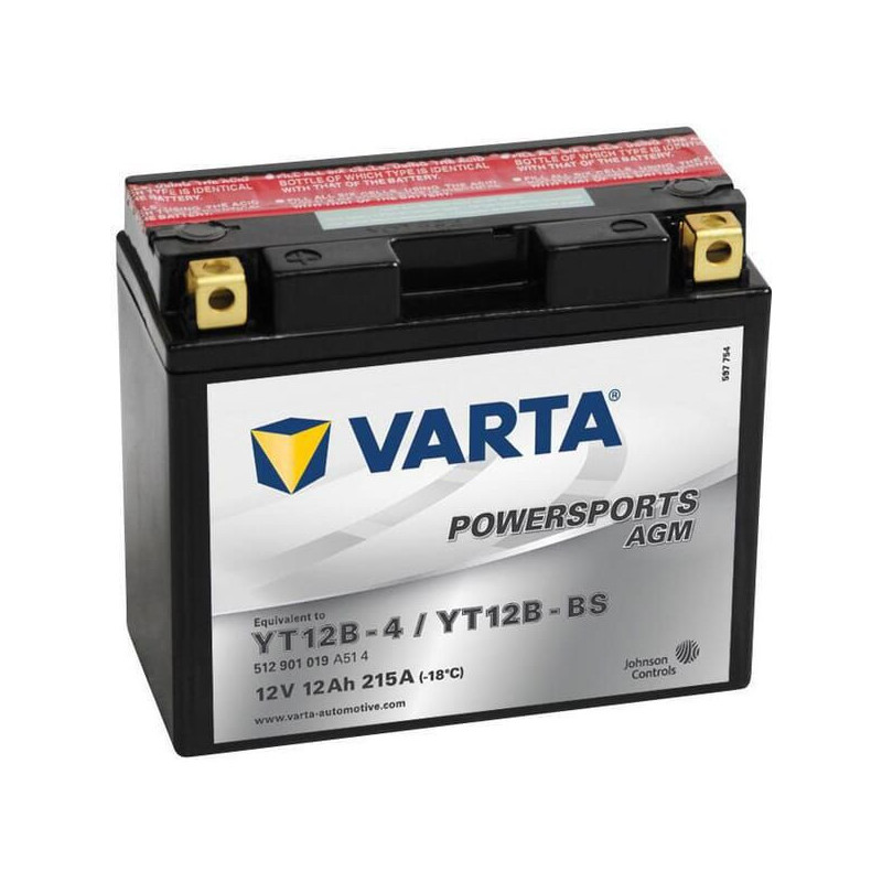 Akumulator 12V 12Ah 215A AGM Powersports VARTA