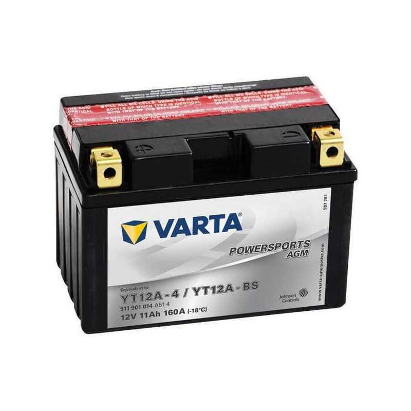 Akumulator 12V 11Ah 160A AGM Powersports VARTA