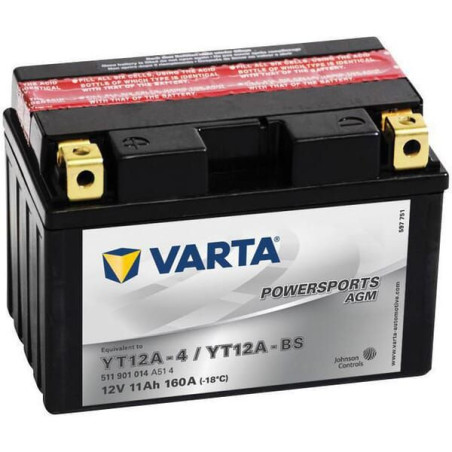 Akumulator 12V 11Ah 160A AGM Powersports VARTA