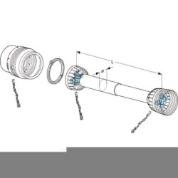 Osłona kpl. szerokokątna CvJ.T40 L=1210 mm