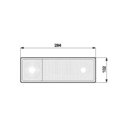 Lampa tylna, 03 WE549L, lewa 12/24V