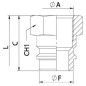 "Złączka hydrauliczna 1/4"" stal"