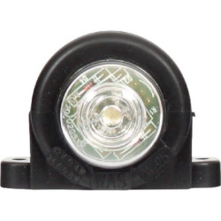 Lampa obrysowa LED, okrągła, 12/24V biała, przykręcana Waś