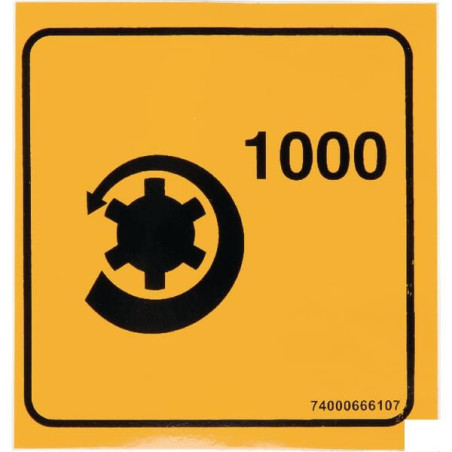 Naklejka 1000 Rpm