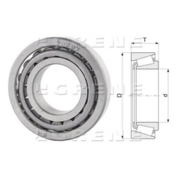 Łożysko stożkowe 35x72x18.2 mm FŁT