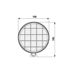 Lampa robocza okrągła H3 12/24 V