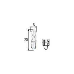 Żarówka 12V W1.2W 1.2W W2x4.6d