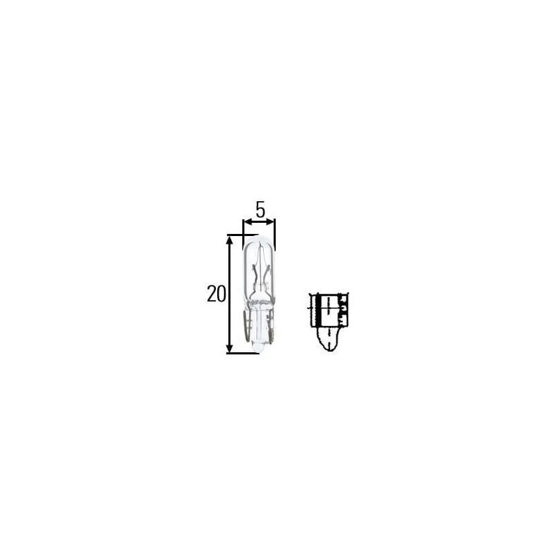 Żarówka 12V W1.2W 1.2W W2x4.6d