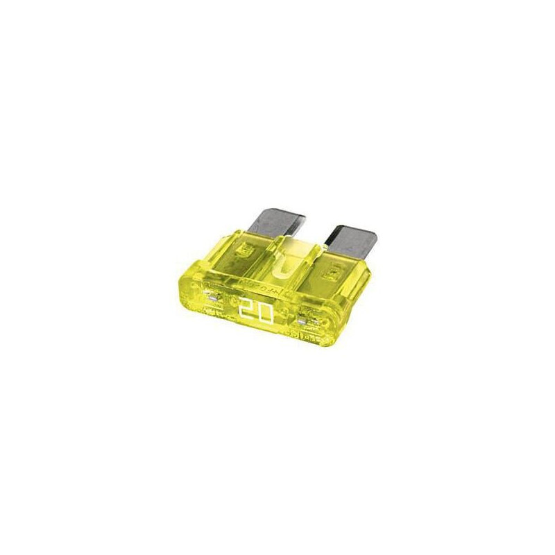 Bezpiecznik płaski, 32V 20A L=18.6 mm żółty op. 50 szt. Hella