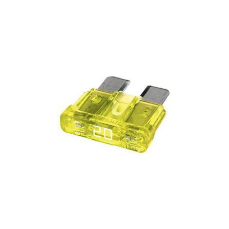 Bezpiecznik płaski, 32V 20A L=18.6 mm żółty op. 50 szt. Hella