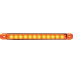 Lampa obrysowa LED, prostokątna, 12/24V pomarańczowa, przykręcana 12 LED Waś