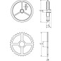 Pierścień zębaty d=60 500 mm