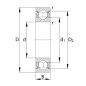 Łożysko kulkowe zwykłe 25x47x8 mm SKF