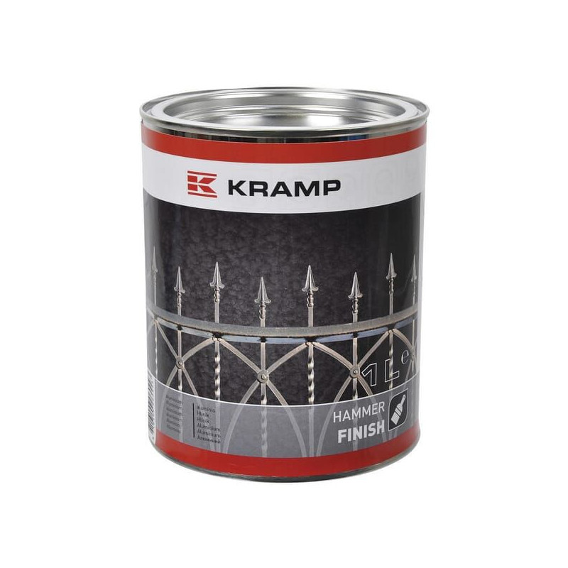 Lakier młotkowy Kramp, aluminiowy 1 L